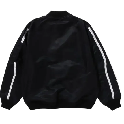 A Bathing Ape Line Bomber Jacket Loose Fit Jr Kids