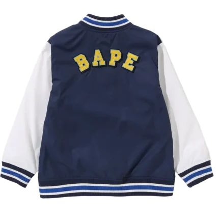 Ape Head B Patch Varsity Jacket Kids