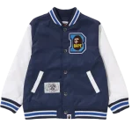 Ape Head B Patch Varsity Jacket Kids