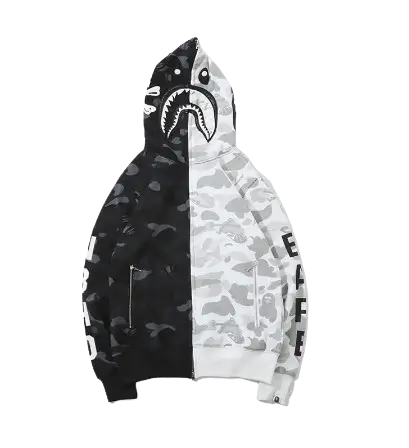 BAPE Black and White Jacket