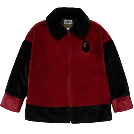 (B)APE FAUX FUR JACKET MENS