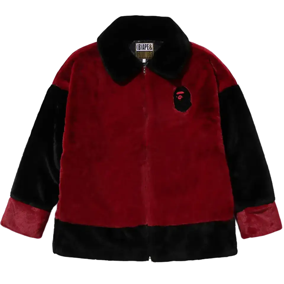 (B)APE FAUX FUR JACKET MENS (B)APE FAUX FUR JACKET MENS