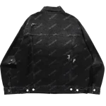 Bape Hexagram Laser Destroy Denim Jacket Mens
