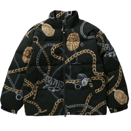 Bape Jewels Down Jacket Relaxed Fit Mens
