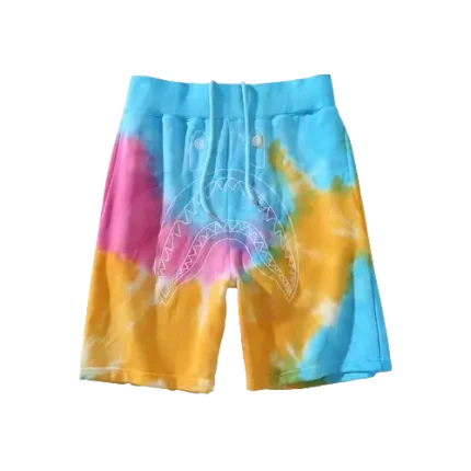 Bape Multi Shark Beach Shorts Mens