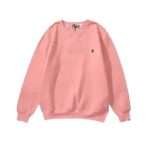 Bape Shark Solid Color Sweater Pink