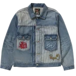Bape X Sean Wotherspoon Embroidery Denim Jacket Mens
