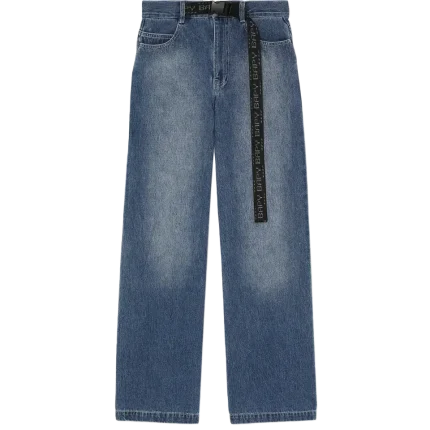 Bapy Wideleg Denim Pants Ladies