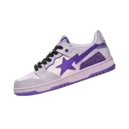 Bathing Ape Trainers Purple Shoes