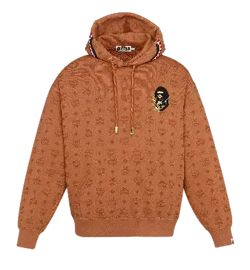 Large MCM x BAPE Monogram Shark Hoodie