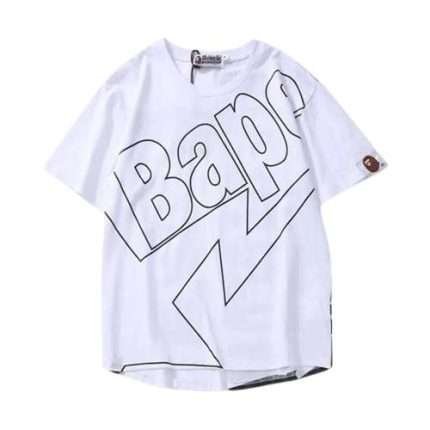 Short Sleeve Bape Letter A Bathing Ape Tee Shirt